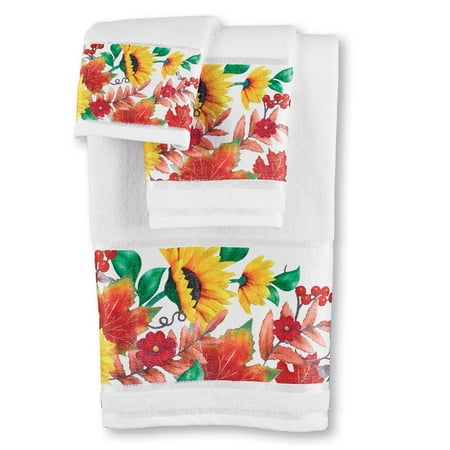 decorative bath towel sets fancy decorative bath towel set with sunflowers and berries design for kitchen bathroom white background decorative bath towel sets fancy decorative bath towel set with sunflowers and berries design for kitchen bathroom white background